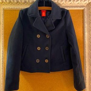 Gorgeous like new  navy blue Joe Fresh girls size 10-12 pea coat